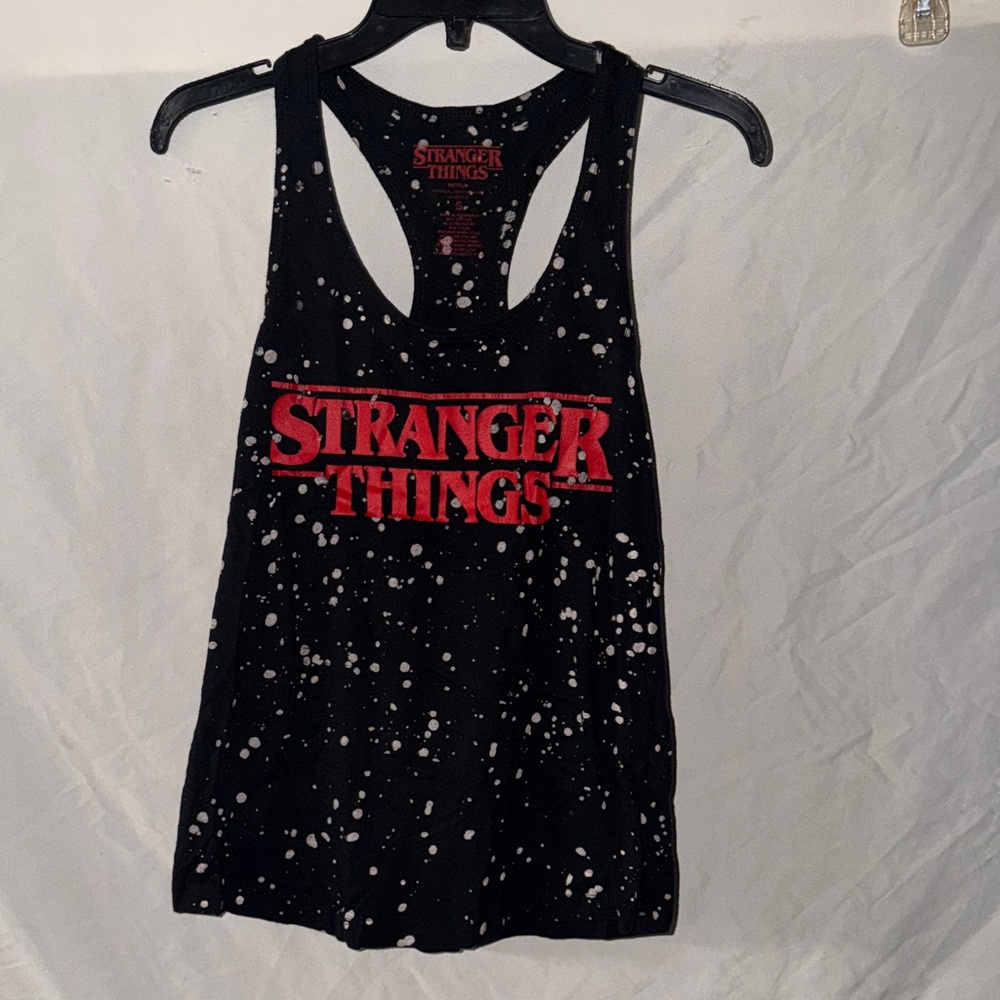 Stranger Things Black and Red Tank Top
